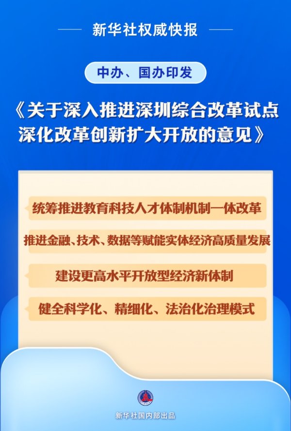 配资平台排名 中办、国办印发《关于深入推进深圳综合改革试点 深化改革创新扩大开放的意见》